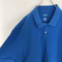 USA古着 オーバーサイズ ポロシャツ 青
