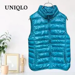 zB1234【M】UNIQLO 袖なし 軽量 ダウンベスト キルティング