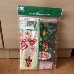 ディズニー クリスマス ミニタオル 2枚セット