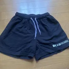 ロゴプリント ハーフパンツ ブラック