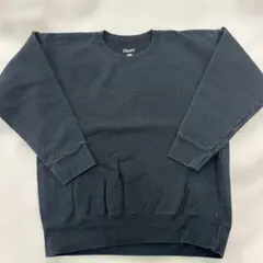 Hanes ブラック クルーネック トレーナー L
