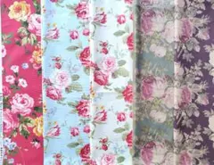 薔薇 バラ ROSE 柄 アンティーク調 5色セット KOKKA YUWA