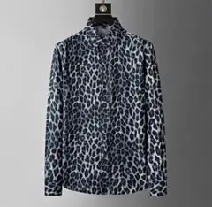 レオパード柄 長袖シャツ（ユニセックス）