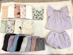 春夏90・95cm子供服まとめ売り20点 プティマイン Breeze ユニクロ