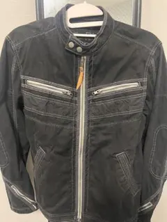 デニムジャケット ライダース ギミック