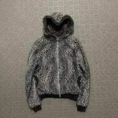 Y2K darkwear leopard fur foodie jacket
