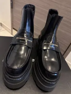 alexander wang レザープラットフォームローファーブーツのサムネイル