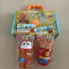 値下げ‼️アンパンマン セット　ストローカップ　お絵描きバッグセット