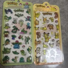 ポケモン 硬いぷくぷくシール 2シートセット