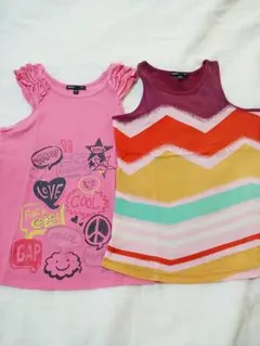 タンクトップ 2枚セット 140 ピンク色