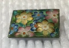 未使用保管品✨清水焼 陶あん 紅色 牡丹 黒塗り箸置き✨京焼 ぼたん 陶