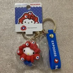 【EXPO2025】サンリオ ミャクミャク なりきり キーホルダー ハローキティ
