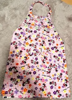 お値下げ　ミニーマウス エプロン ピンク 花柄