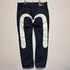 EVISU エヴィス デニム カモメ ペイント 白 36×35のサムネイル