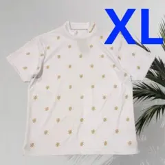 【新品】レザレクション　ゴルフ　メンズ　半袖モックネック　ホワイト　XLサイズのサムネイル