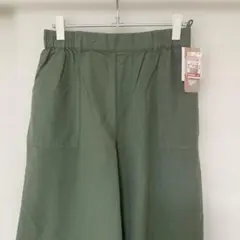 【新品タグ付】しまむら　ベイカーワイドパンツ　カーキ