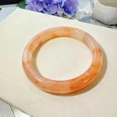 天然石バングル 金絲玉 バングル 桃花酿 59.7mm 天然石 飘花 秋カラー 
