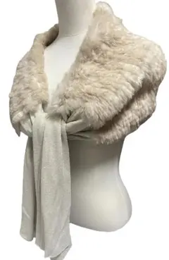 スコットクラブ♡MAITRESSE♡ラビットファー♡ストール♡ベージュ