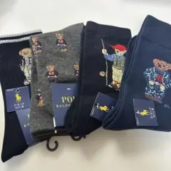 Ralph Lauren クマ刺繍ソックス 4足セット