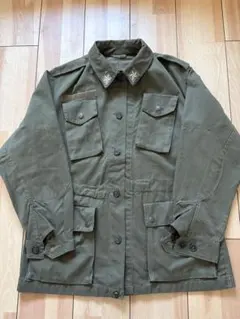 【超美品】70s イタリア軍 vintageコンバットジャケット ミリタリーのサムネイル