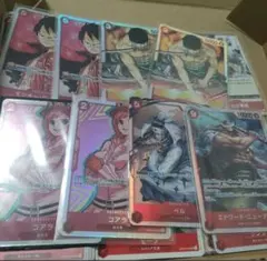 ワンピースカード セット 引退品 まとめ売り デッキパーツ 赤