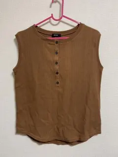 COMME CA ISM ノースリーブトップス サイズ9 ブラウン