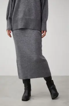 RIB KNIT TIGHT SKIRT/リブニットタイトスカート