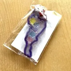 琵琶湖キーホルダー ガチャ　金平糖 紫 浅井三姉妹の郷 アクリルキーホルダー