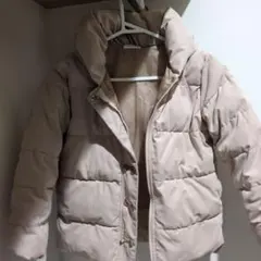 キッズ フード付き ベージュジャケット 130cm