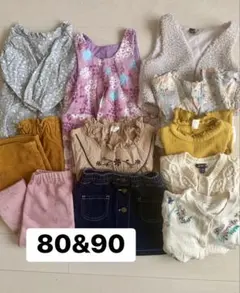 女の子 子供服 まとめ売り 11点　80-90サイズ