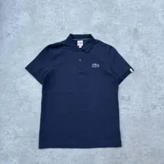 LACOSTE LIVE 刺繍 半袖ポロシャツ ネイビー Sのサムネイル