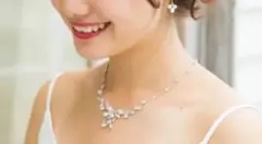 With White ネックレス(&イヤリング)　◆注意事項ご確認ください