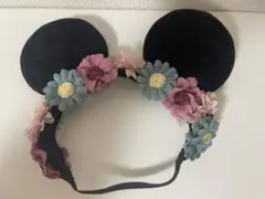 ディズニー ミニー カチューシャ 花