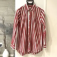 アーノルドパーマー　レッド 赤 ストライプ　ロングシャツ　サイズ３　L