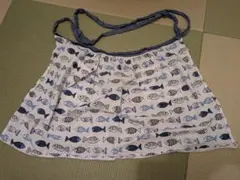 東京インテリア家具　魚　エプロン　腰　ポケット付き