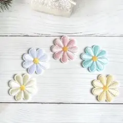 フラワーワッペン　5枚
