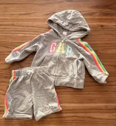 GAP フード付きトレーナー・ショートパンツセット 12-18ヶ月