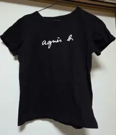 agnès b. ブラック 半袖Tシャツ
