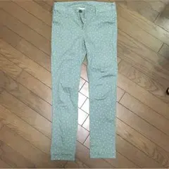 ドット柄スキニーパンツ
