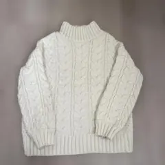 アーバンリサーチ　ケーブルニット ハイネックセーター　FREE size