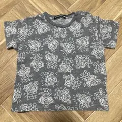 o*7様 HYSTERIC MINI グレー Tシャツ　90 ヒスミニ 綿　総柄