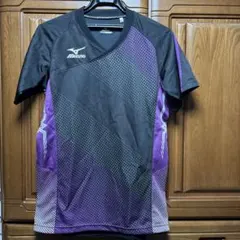 Mizuno バレーボール 半袖シャツ 黒紫