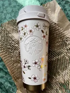 スタバ SAKURA2026 ステンレスTOGOボトル ピンクベージュ＆ゴールド