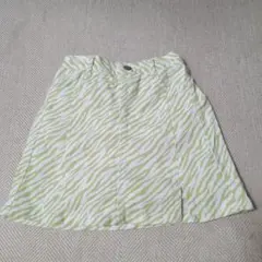 ピンクラテ150㎝ゼブラ柄スカート風ショートパンツ