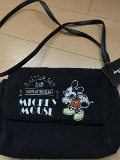 ミッキーマウス ボアショルダーバッグ お値下げ致しました
