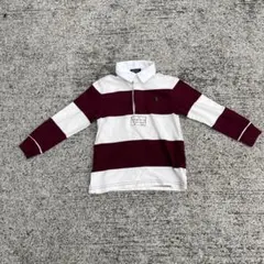 POLO RALPH LAUREN 赤白ストライプポロシャツ 3T