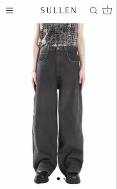 sullen tokyo ワイドレッグ　デニムパンツ