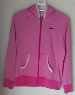 Nike DRI-FIT ピンク フルジップフーディーパーカー トップス
