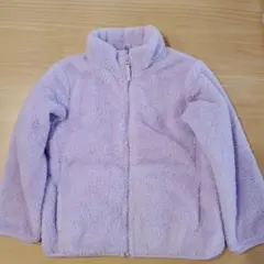 ユニクロ　フリースジャケット ラベンダー 110