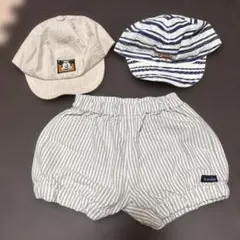 まとめ売り　ハーフパンツとキャップセット